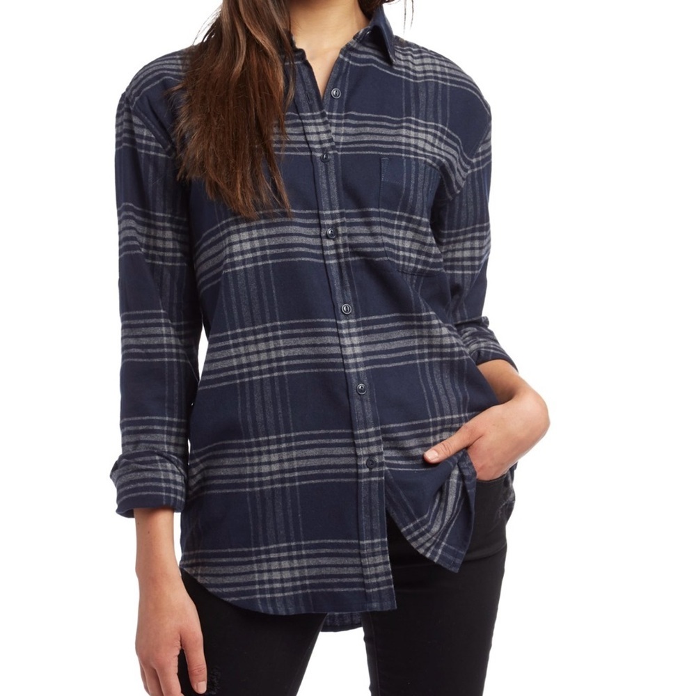 The North Face Boyfriend Plaid Shirt Ladies Size S